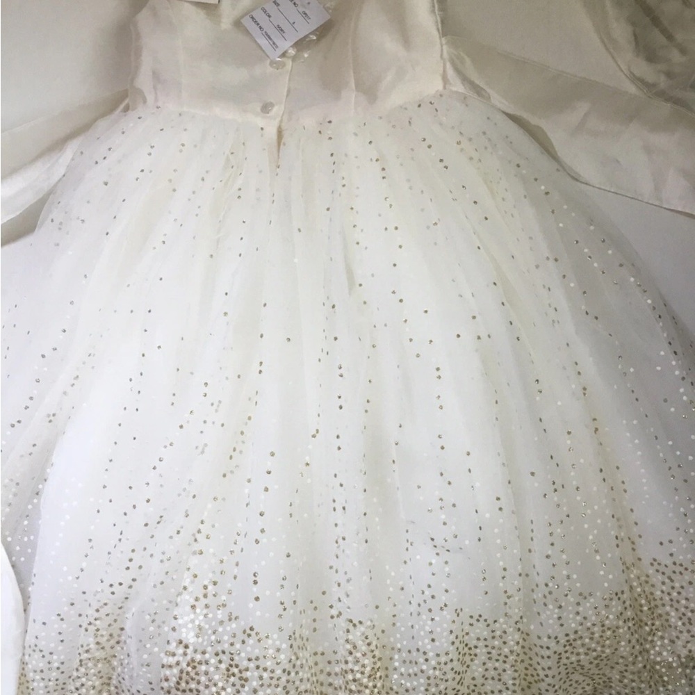 NWT Flower Girl Dress Recital Bridesmaid Formal Party Fairy Mesh Full Sparkle - Picture 7 of 10